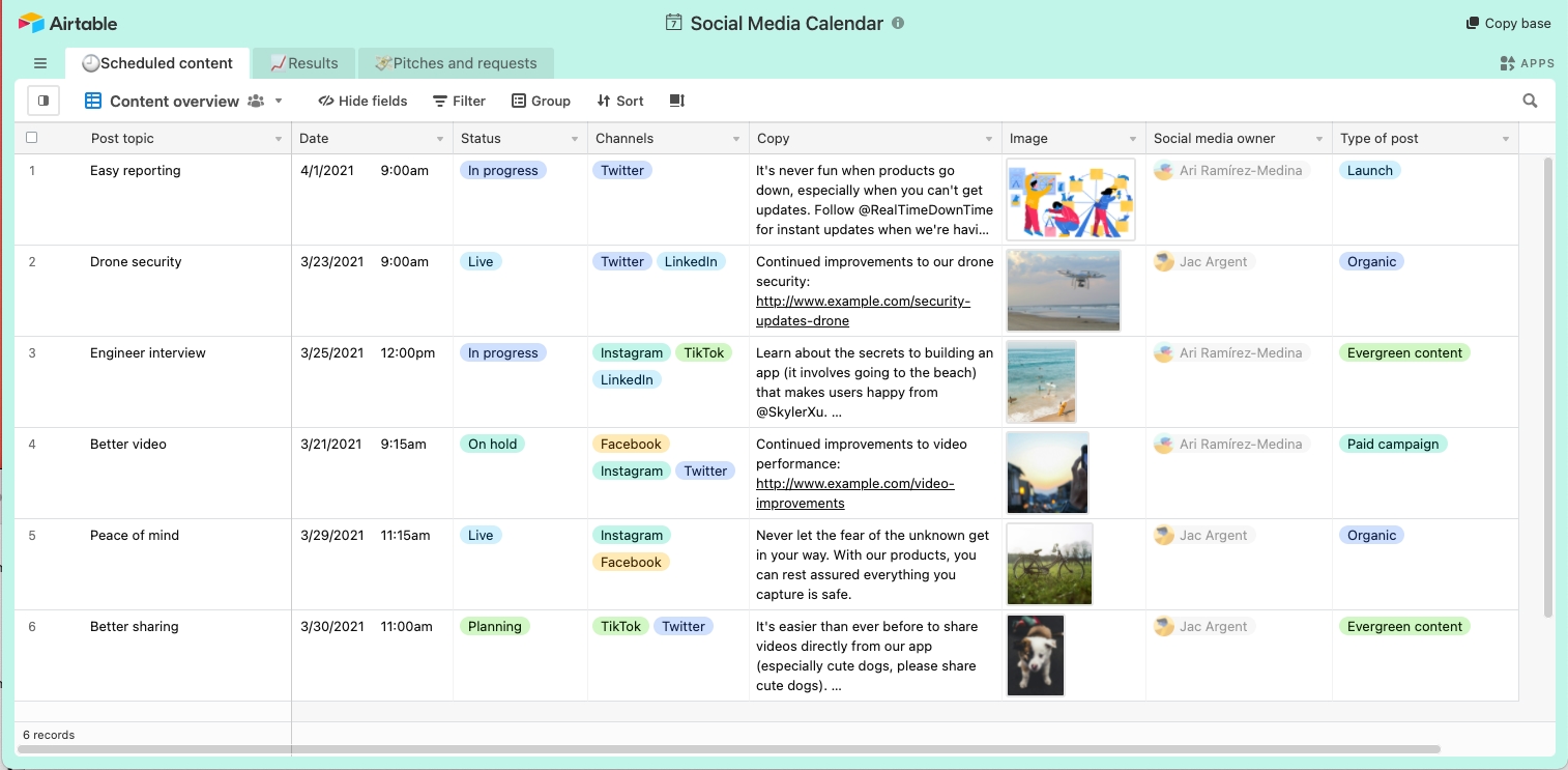 airtable-social-media-calendar-template-base
